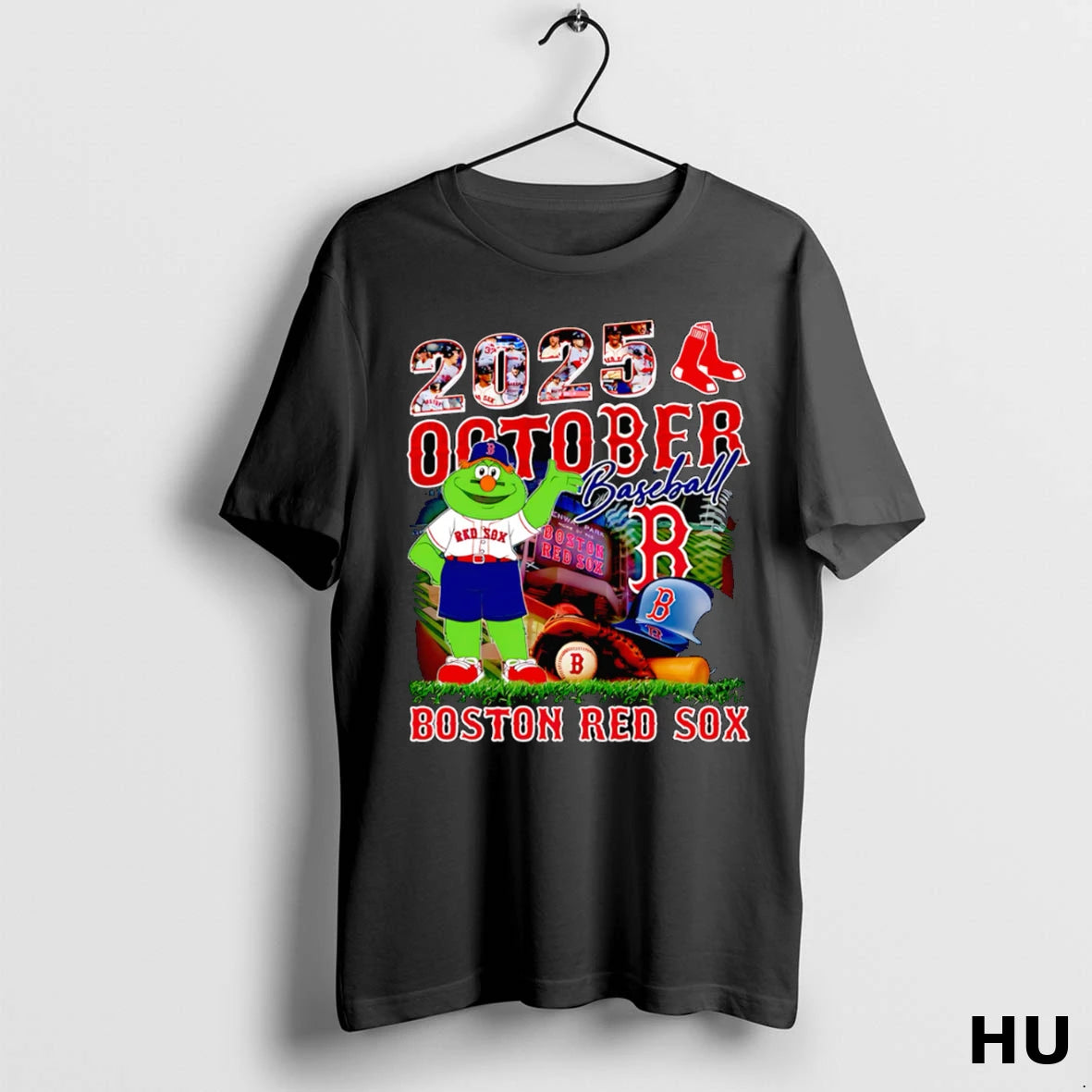 Official 2025 October Baseball Boston Red Sox Mascot T Shirt