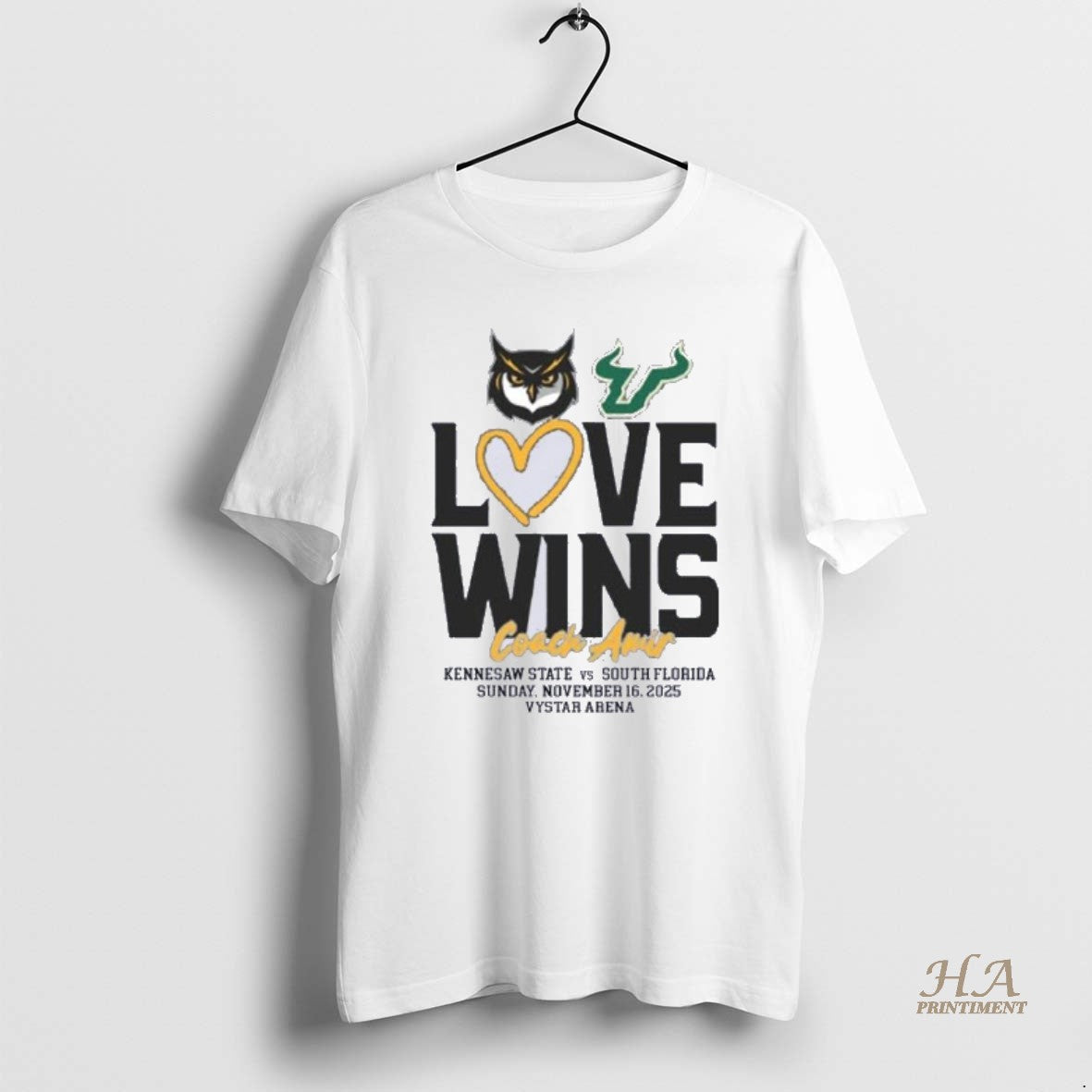 Official 2025 Usf Bulls Vs Kennesaw State Owls Love Wins Coach Amir