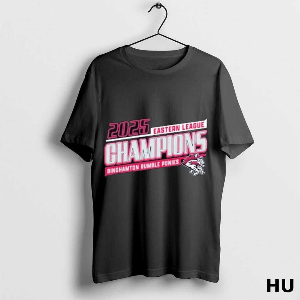 Official 2025 Eastern League Championship Binghamton Rumble Ponies T Shirt