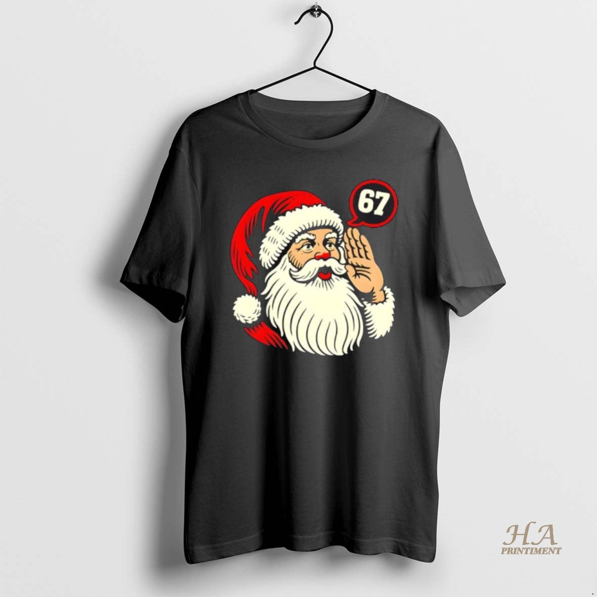 Official 67 Christmas Six Seven Meme Brainrot Santa Claus