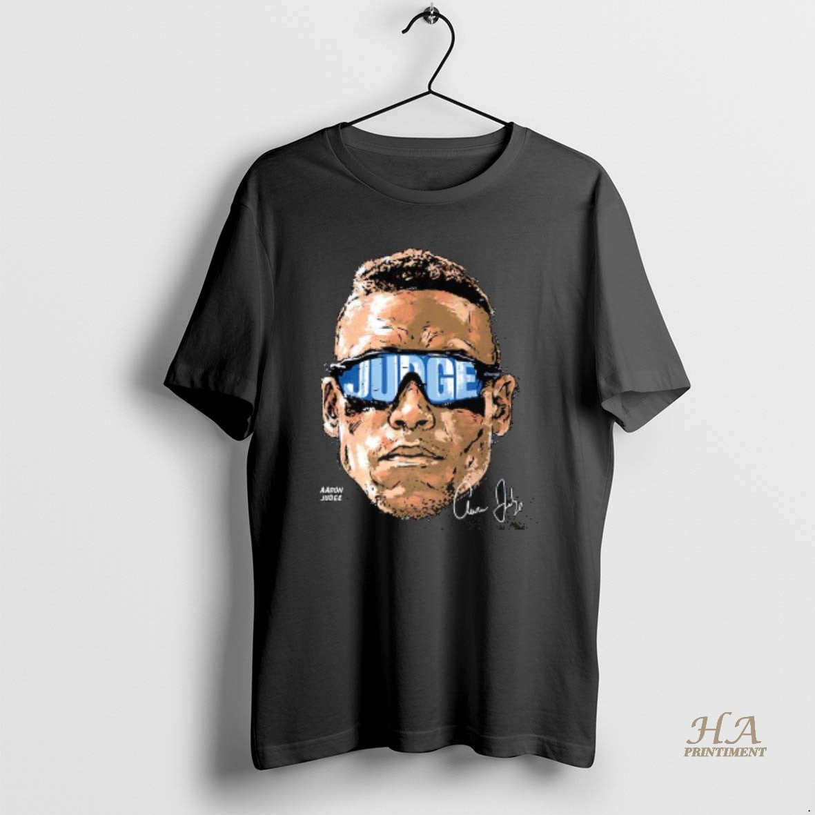 Official Aaron Judge New York Yankees Baseball Big Head Glasses Signature