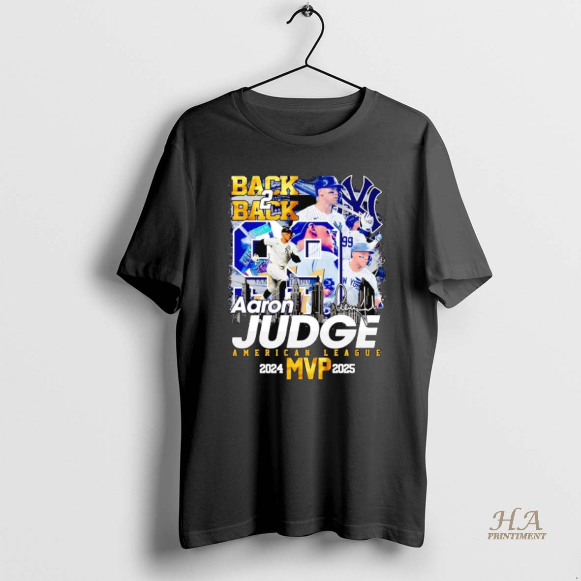 Official Aaron Judge Back 2 Back 2025 Al Mvp Signature