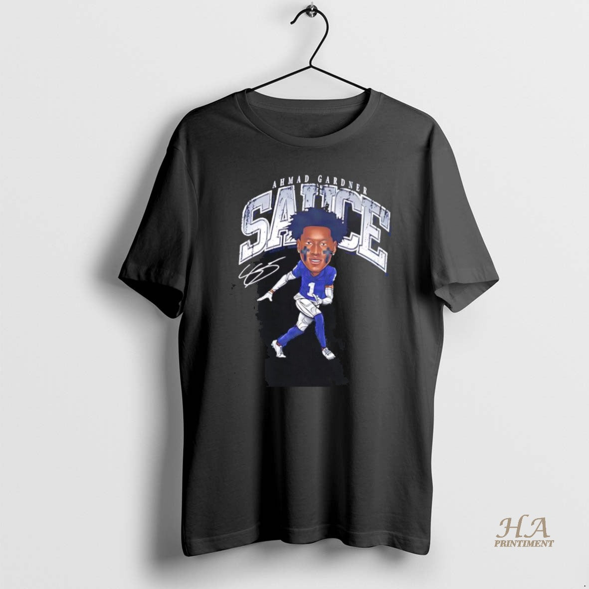 Official Ahmad Sauce Gardner Caricature Indianapolis Colts