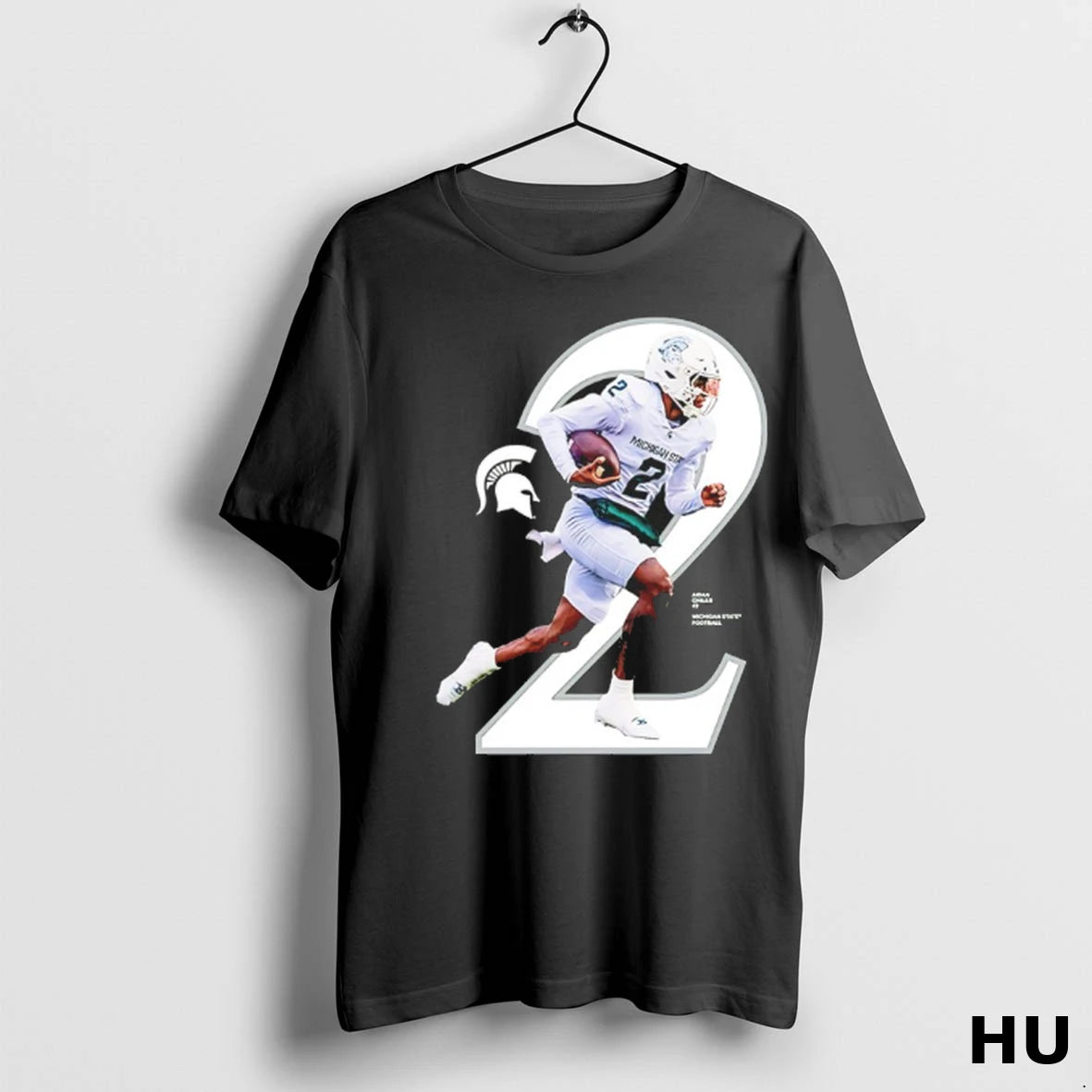 Official Aidan Chiles 2 Michigan State Spartans 2025 Ncaa Player T Shirt