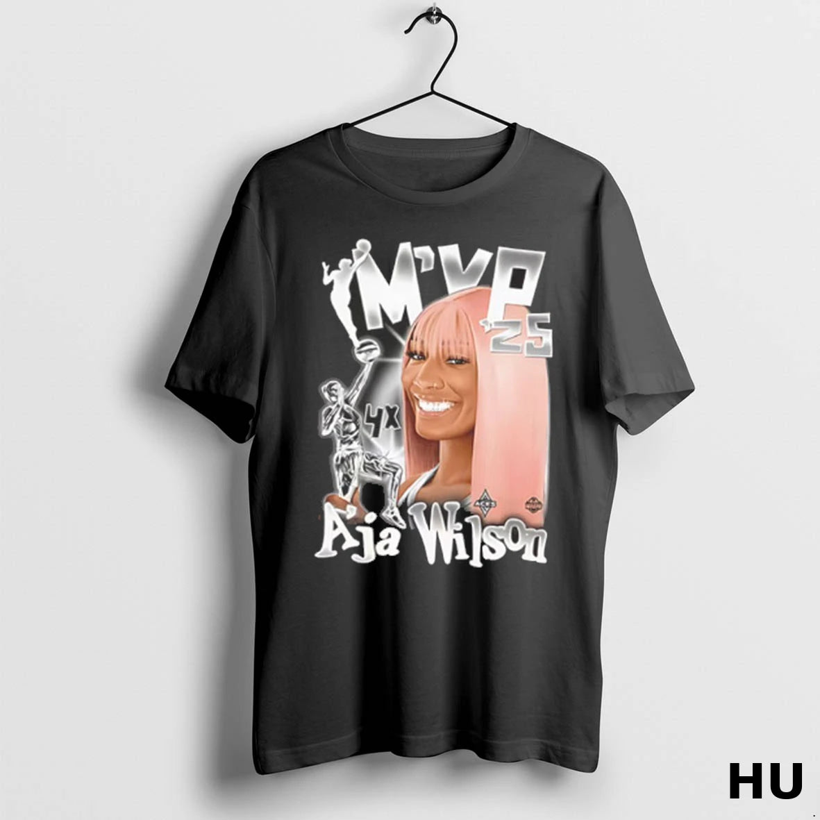 Official Aja Wilson Las Vegas Aces 25 Wnba 4x Mvp 2 Sided T Shirt