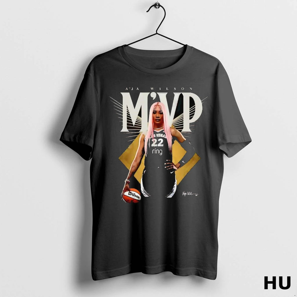 Official Aja Wilson Mvp Signature Las Vegas Aces T Shirt