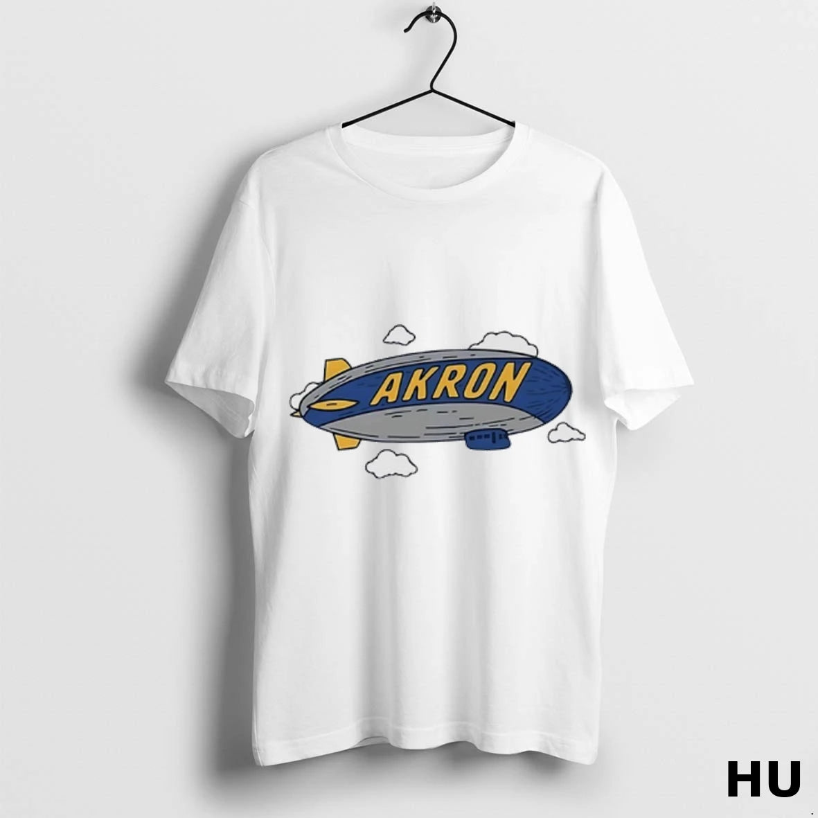Official Akron Blue Blimp T Shirt