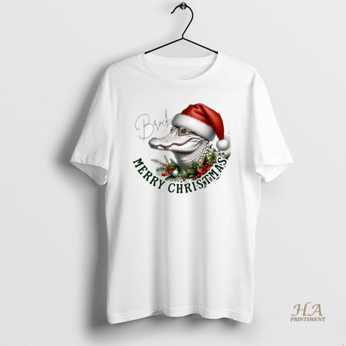 Official Albino Alligator Xmas Babys First Christmas Personalized Ornaments White