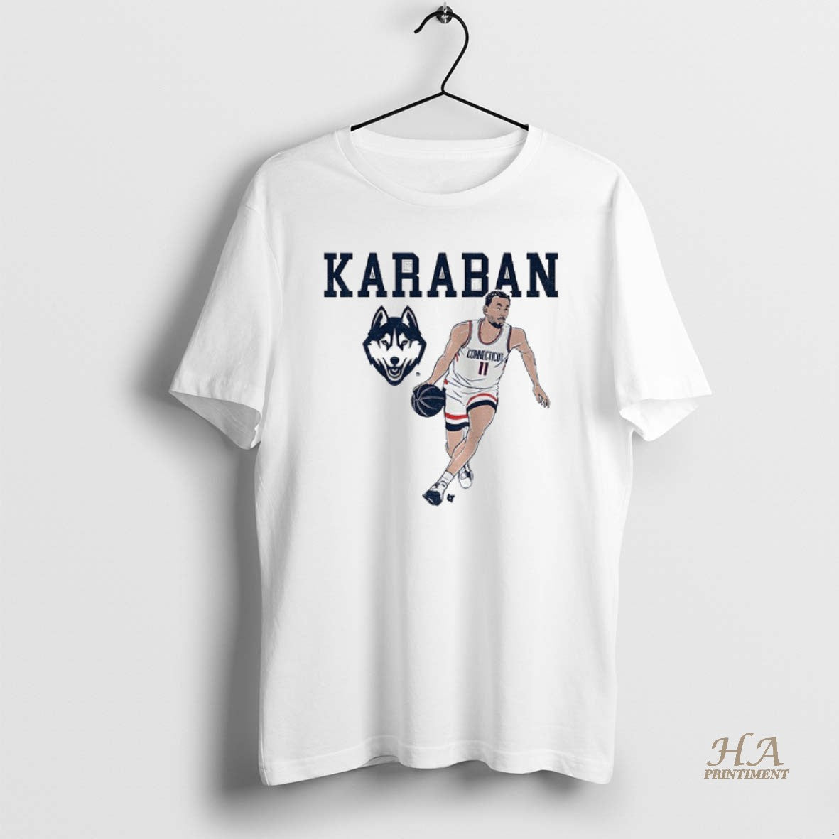 Official Alex Karaban Name Pose Uconn Huskies Basketball Big East Conference