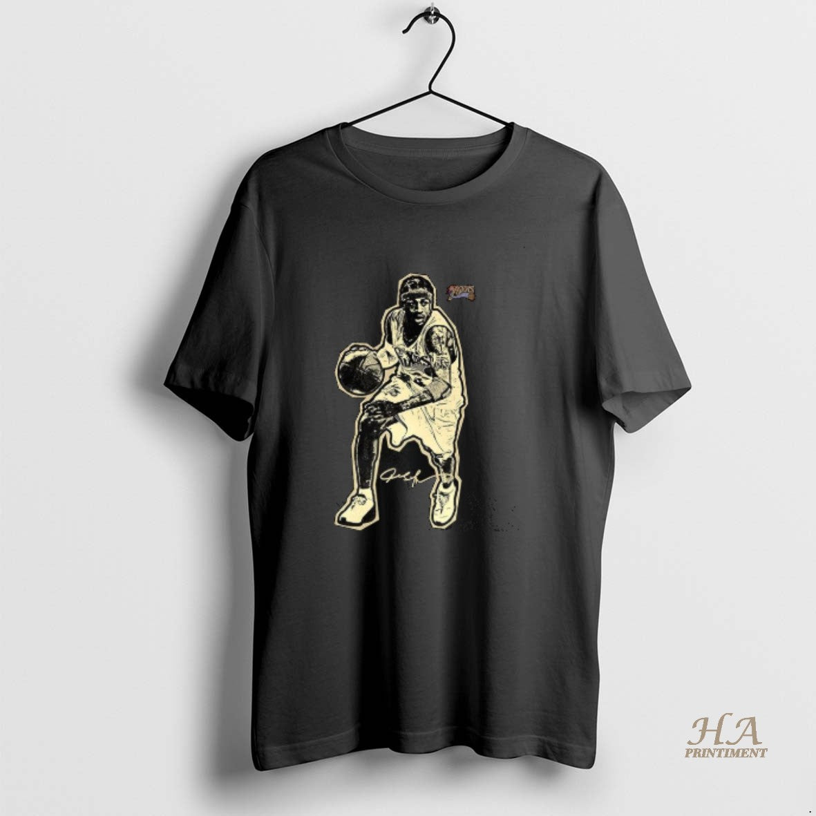 Official Allen Iverson Philadelphia 76ers Basketball Player Graphic Signature