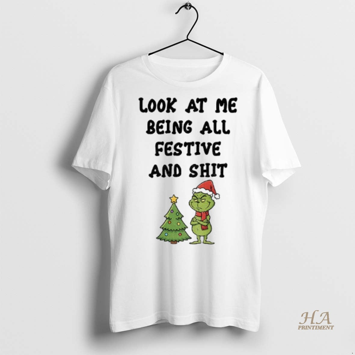 Official Angry Grinch Christmas Tree Look At Me Being All Festive And Shit Christmas