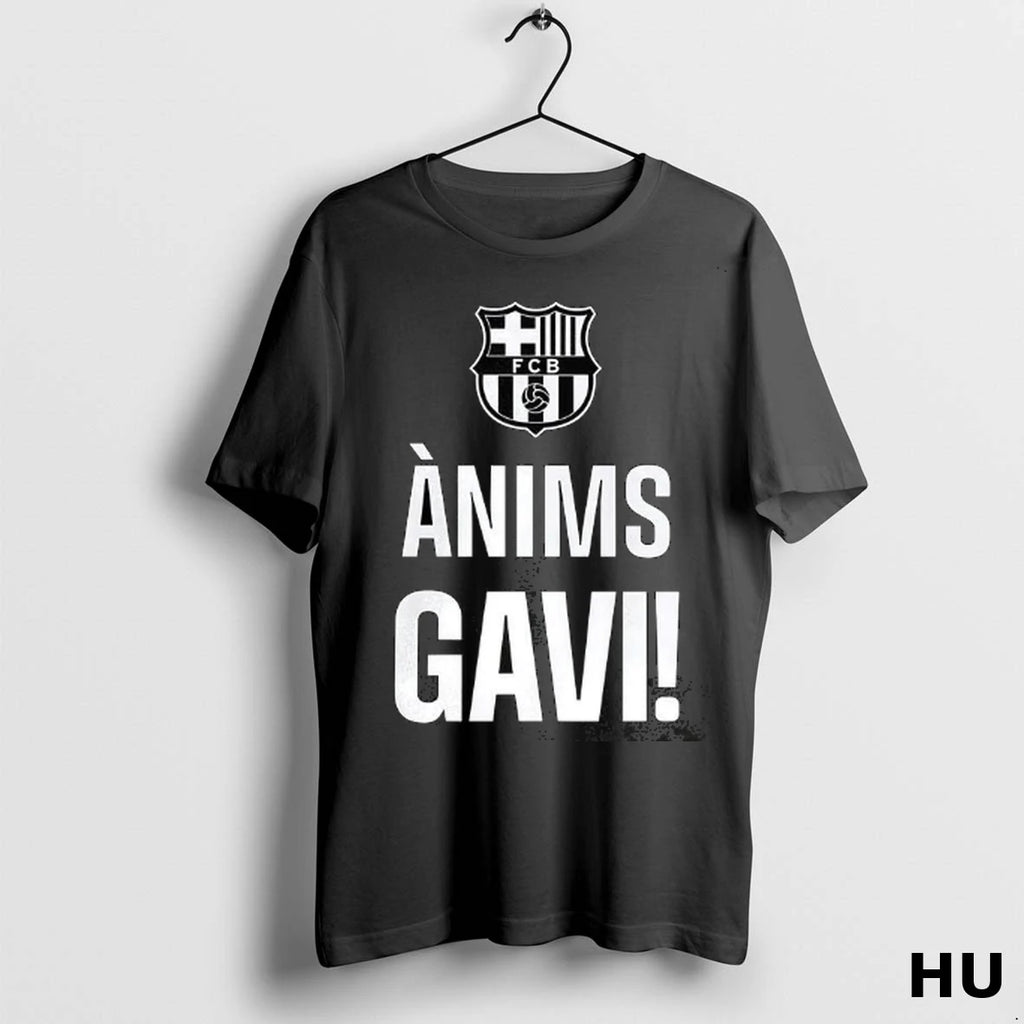 Official Anims Gavi Barcelona Logo T Shirt