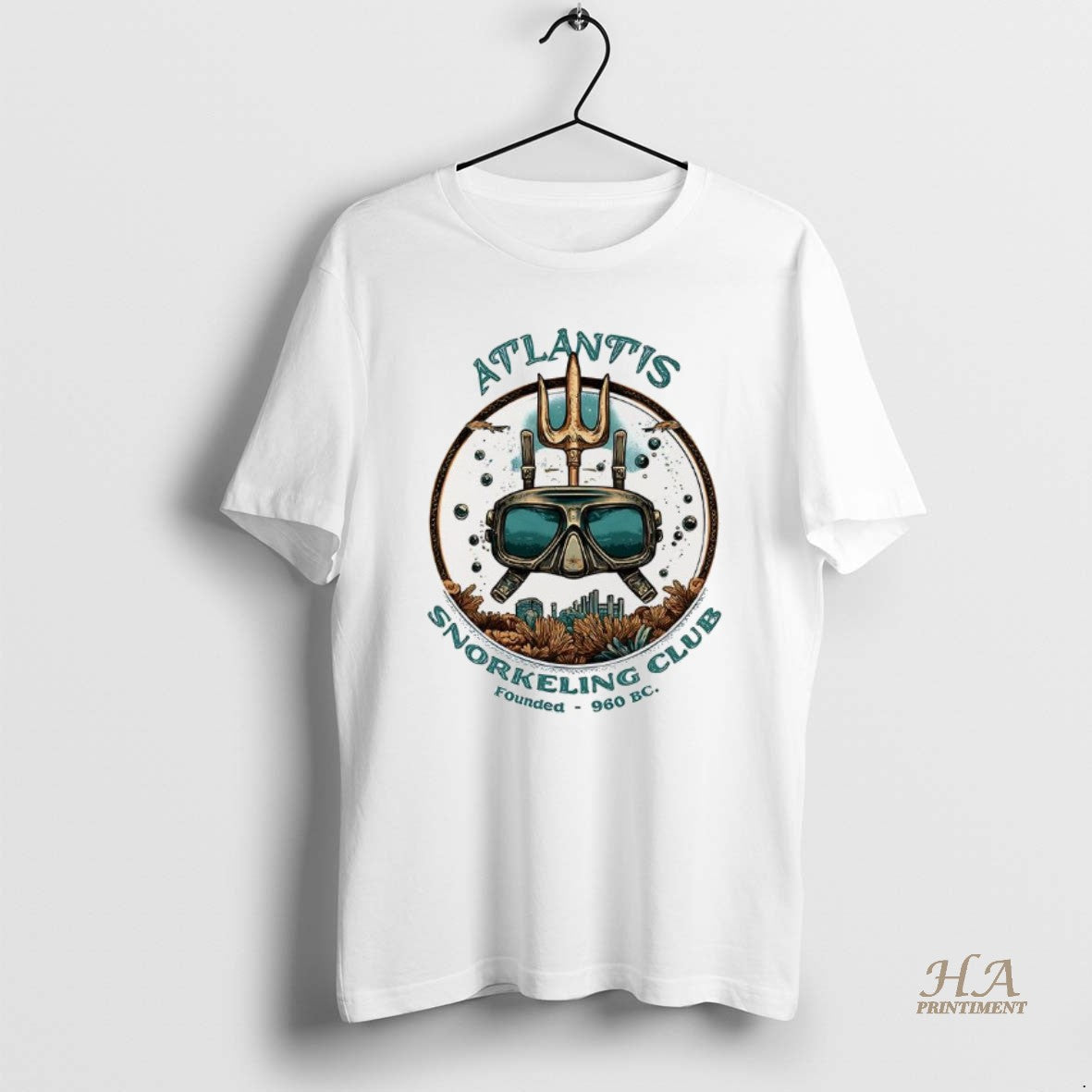 Official Atlantis Snorkeling Club Founded 960 Bc Logo