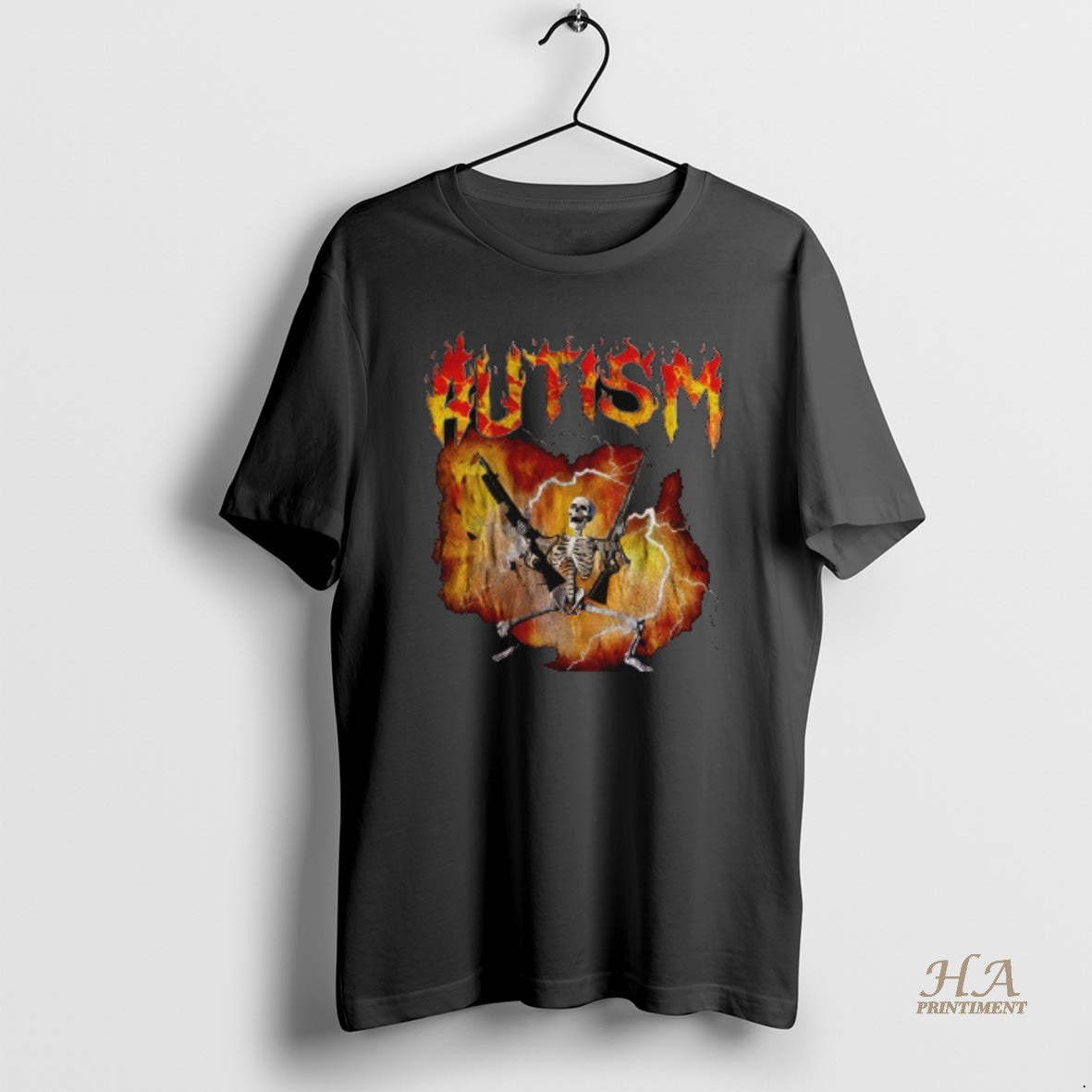 Official Autistic Funny Skeleton Edgy Meme Graphic