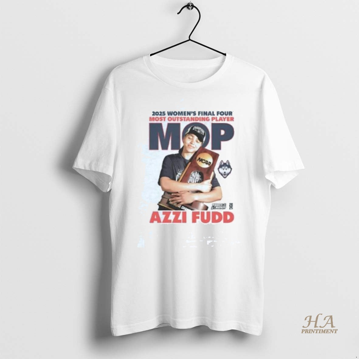 Official Azzi Fudd 2025 Mvp Womens Final Four Ncaa March Madness Shirt