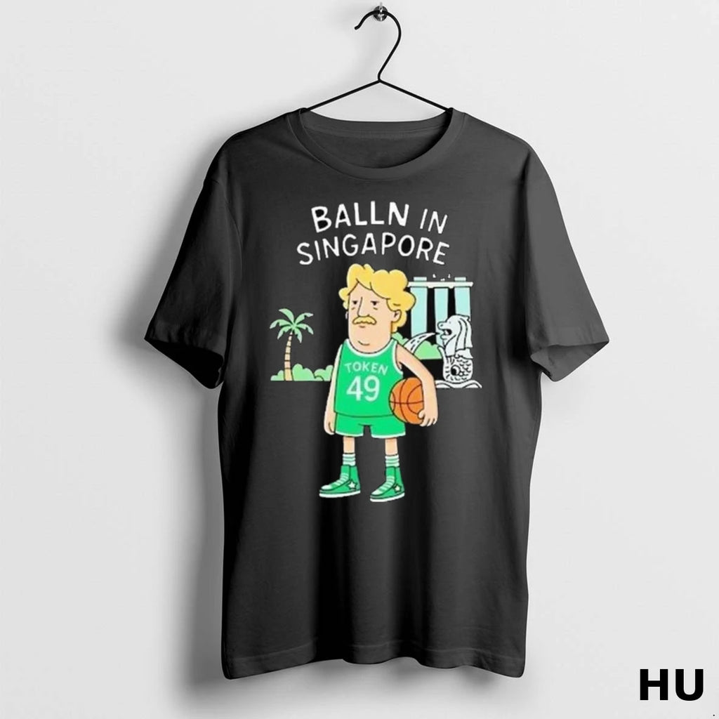 Official Balln In Singapore Token Basketball Long Sleve T Shirt