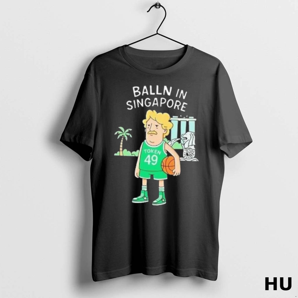 Official Balln In Singapore Token Basketball T Shirt
