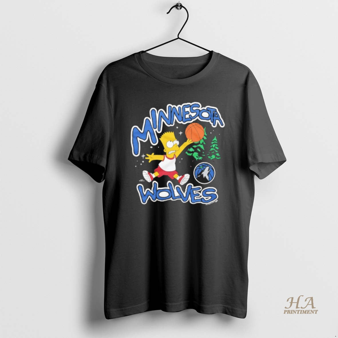 Official Bart Simpson X Minnesota Timberwolves Basketball