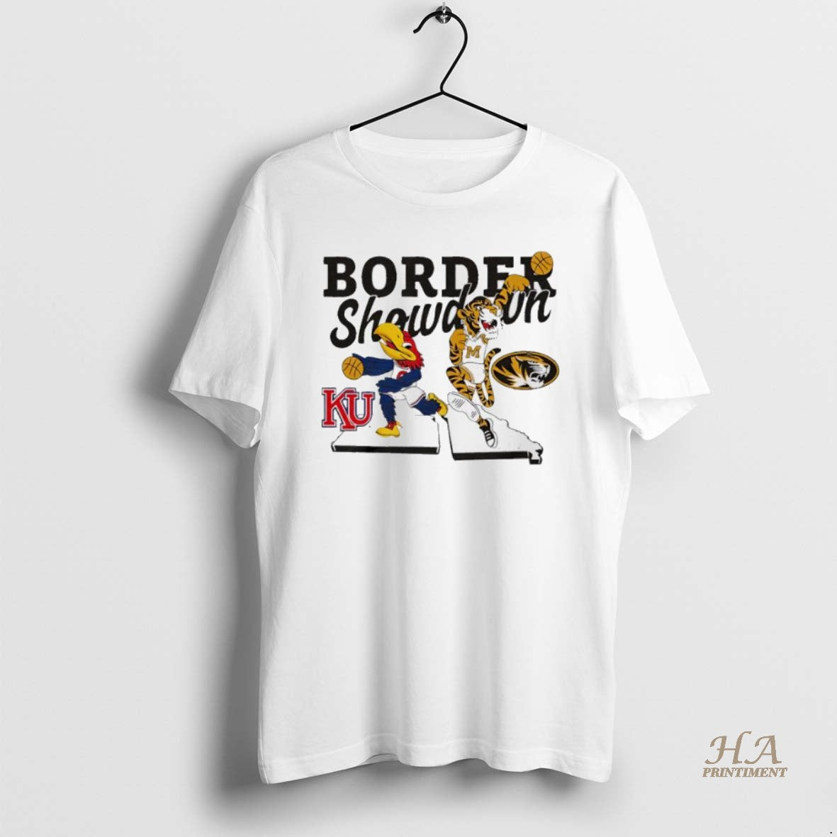 Official Basketball Border Showdown Ku Mizzou Mascots