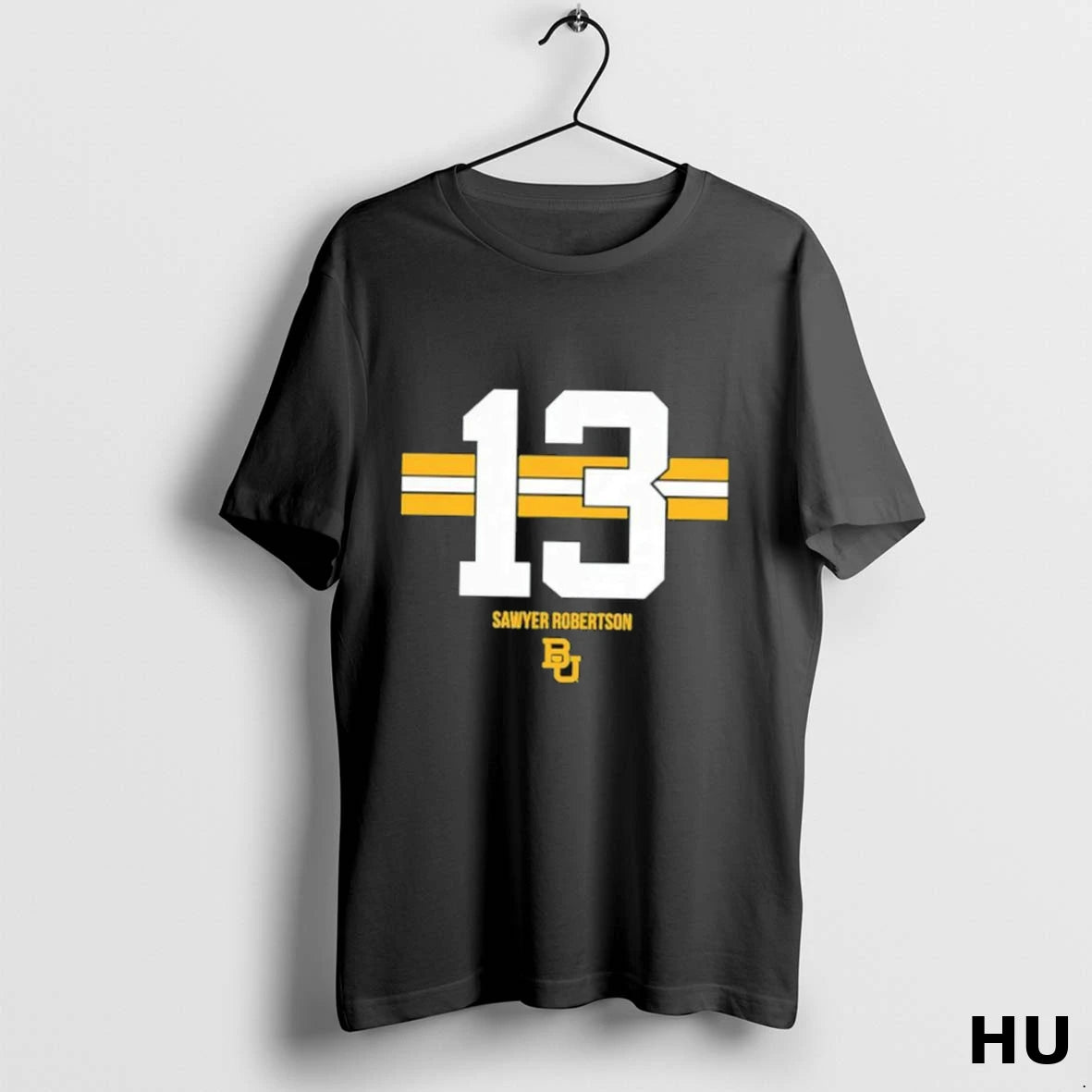 Official Baylor Bears Sawyer Robertson 13 Stripe T Shirt