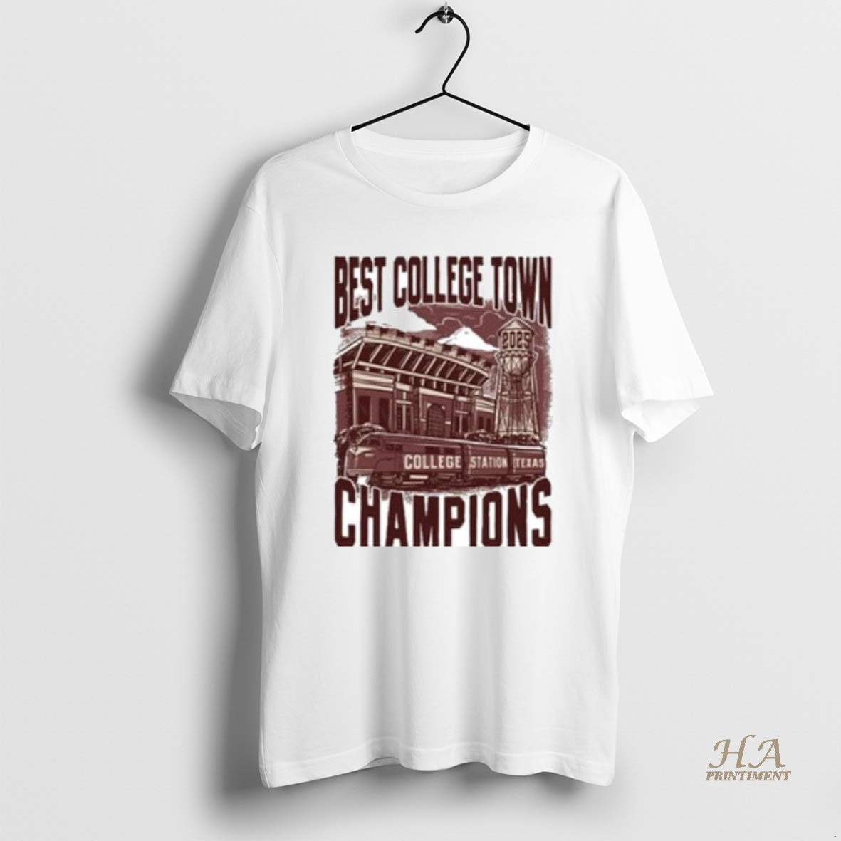 Official Best College Town 2025 Circle White