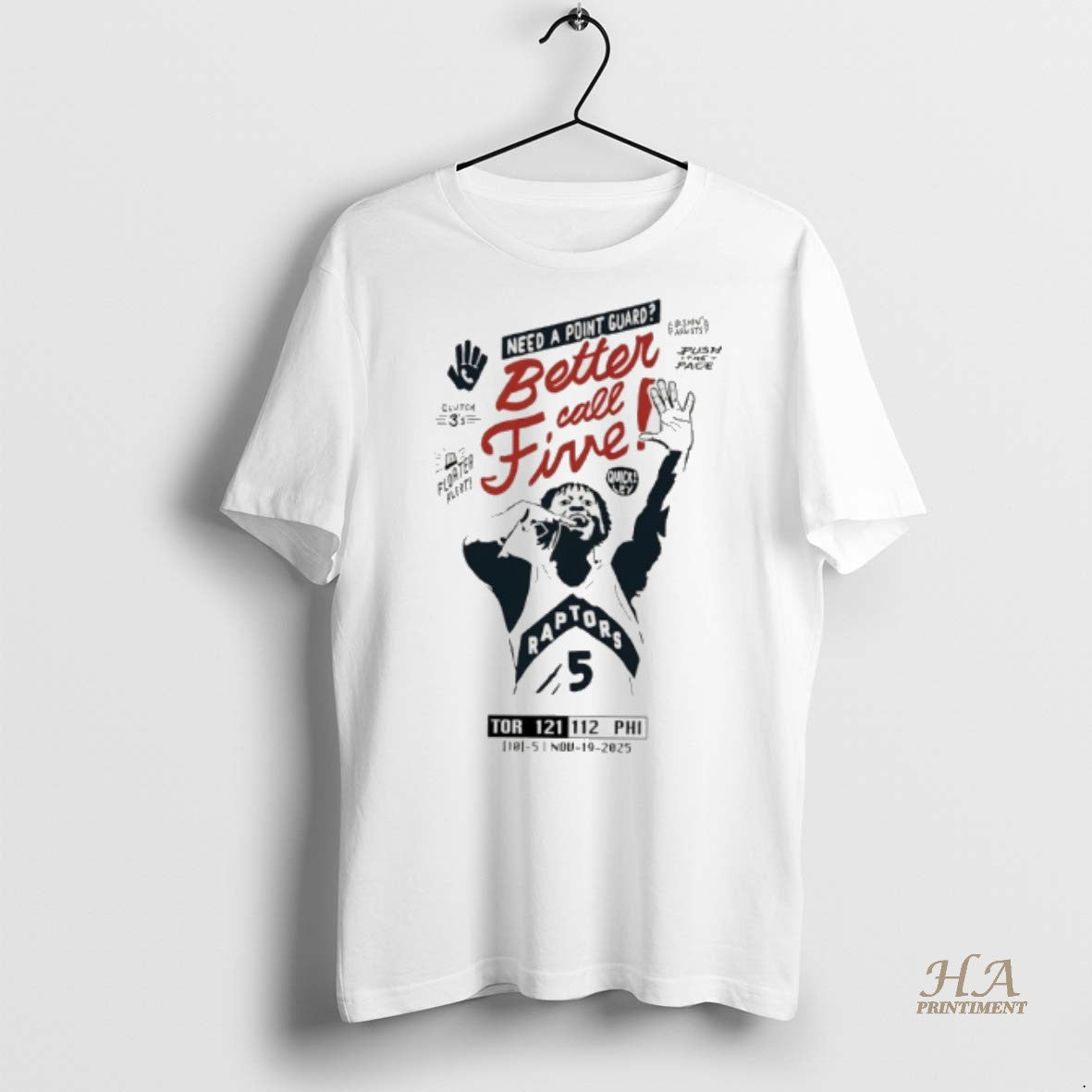 Official Better Call Five Immanuel Quickley Raptors Shirt