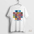 Official Big Ten White 2024 Inaugural Year Short Sleeve Fashion Vintage