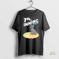 Official Black Lab Dog 7th Inning Fetch Cartoons Baseball Christmas