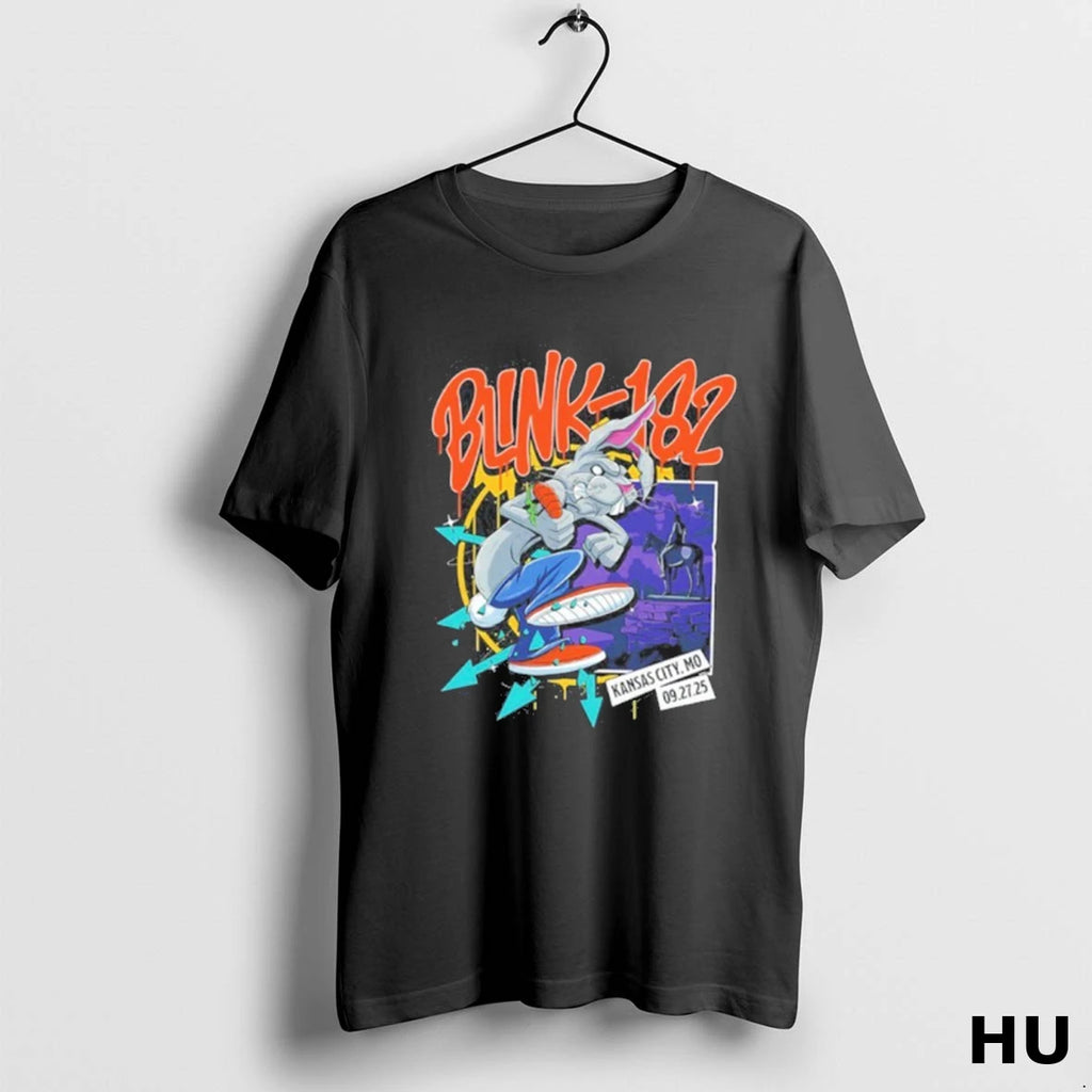 Official Blink 182 Kansas City Mo 09 27 2025 Event T Shirt