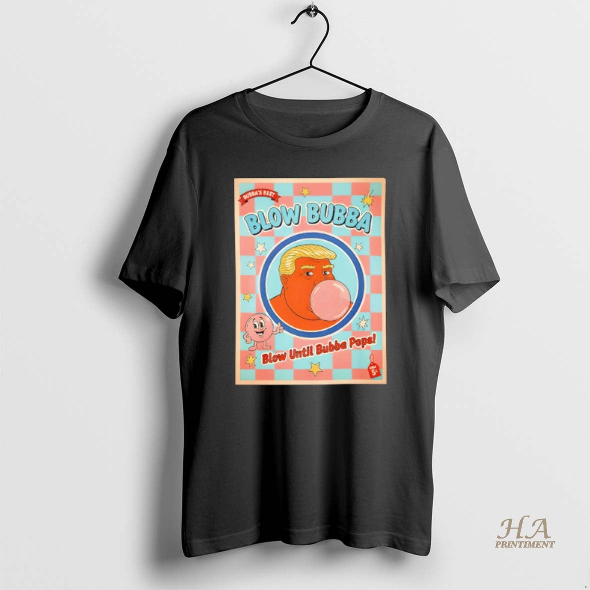 Official Blow Bubba Retro Bubble Gum Cartoon Anti Trump
