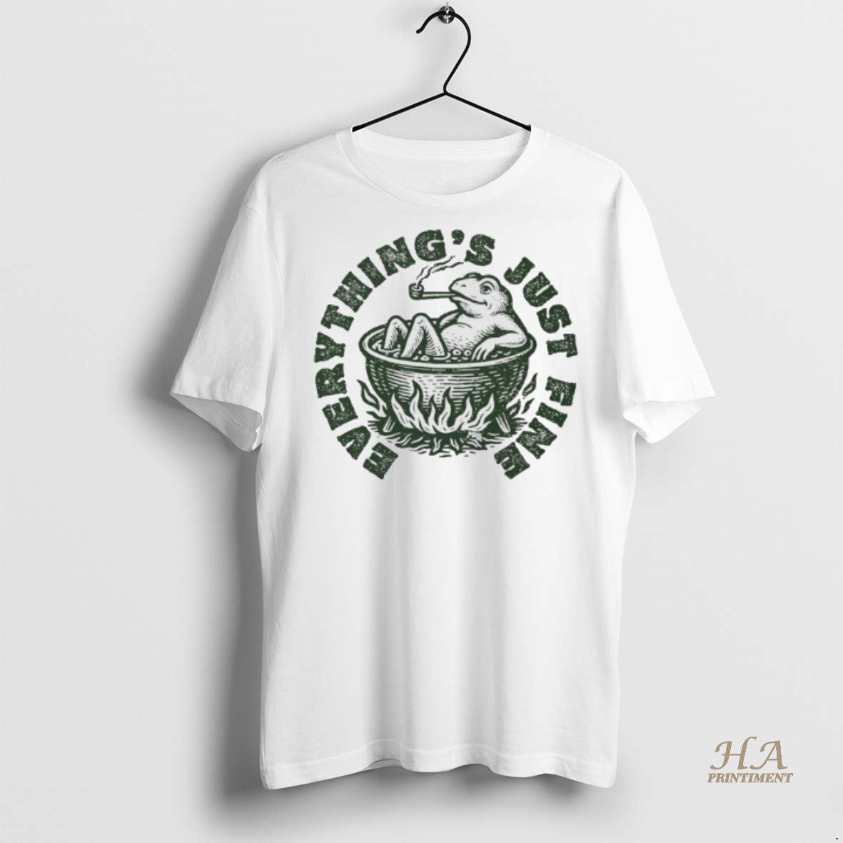 Official Boiling Frog Everythings Just Fine Frog Shirt