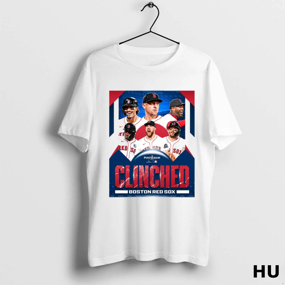 Official Boston Red Sox Baseball Have Clinched 2025 Mlb Postseason T Shirt