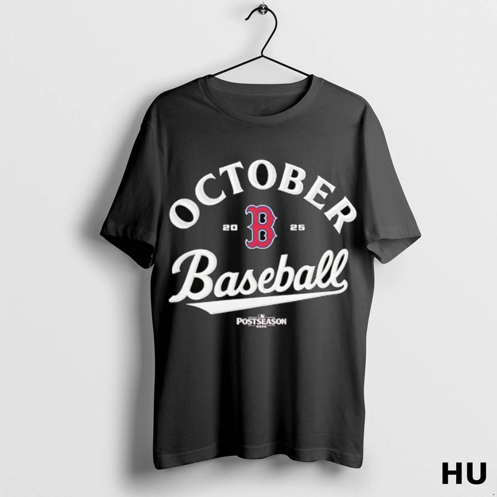 Official Boston Red Sox October Mlb Postseason 2025 T Shirt