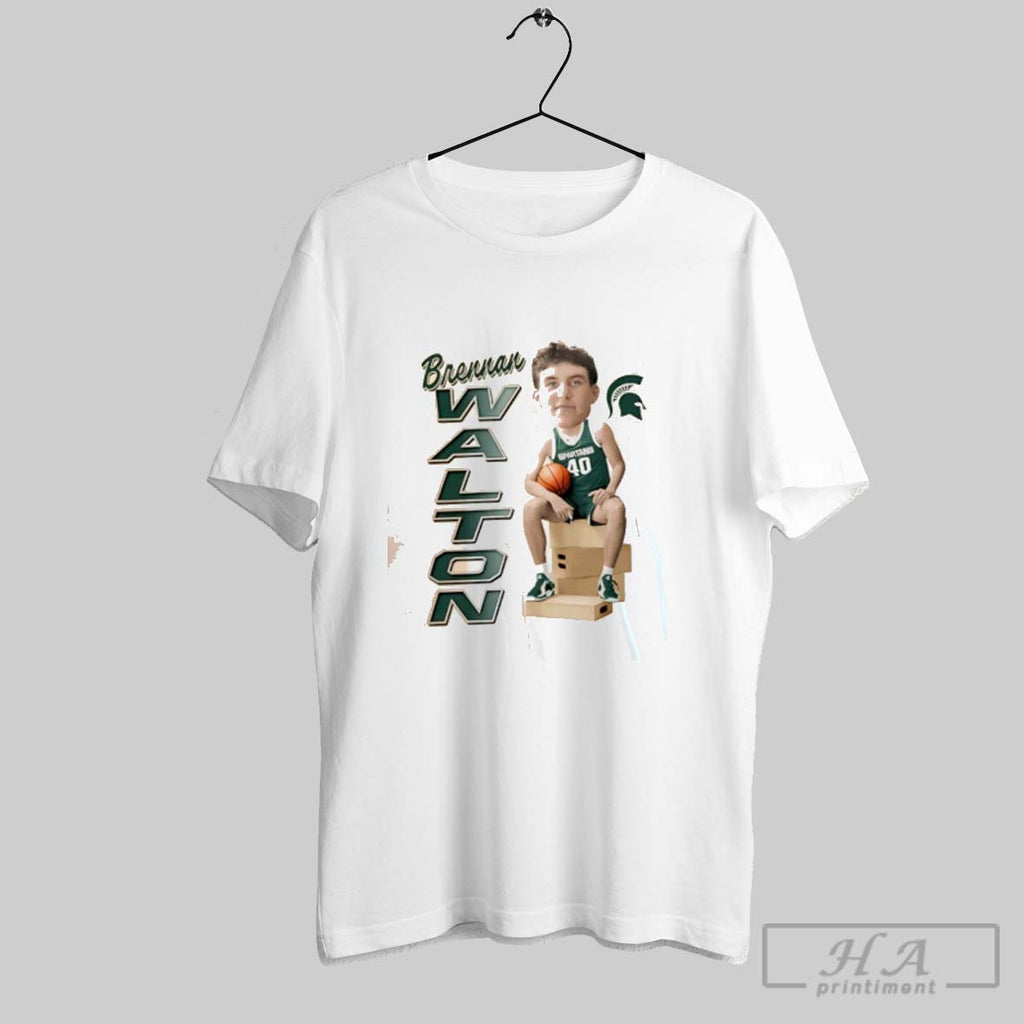 Official Brennan Walton Michigan State Spartans Ncaa Caricature