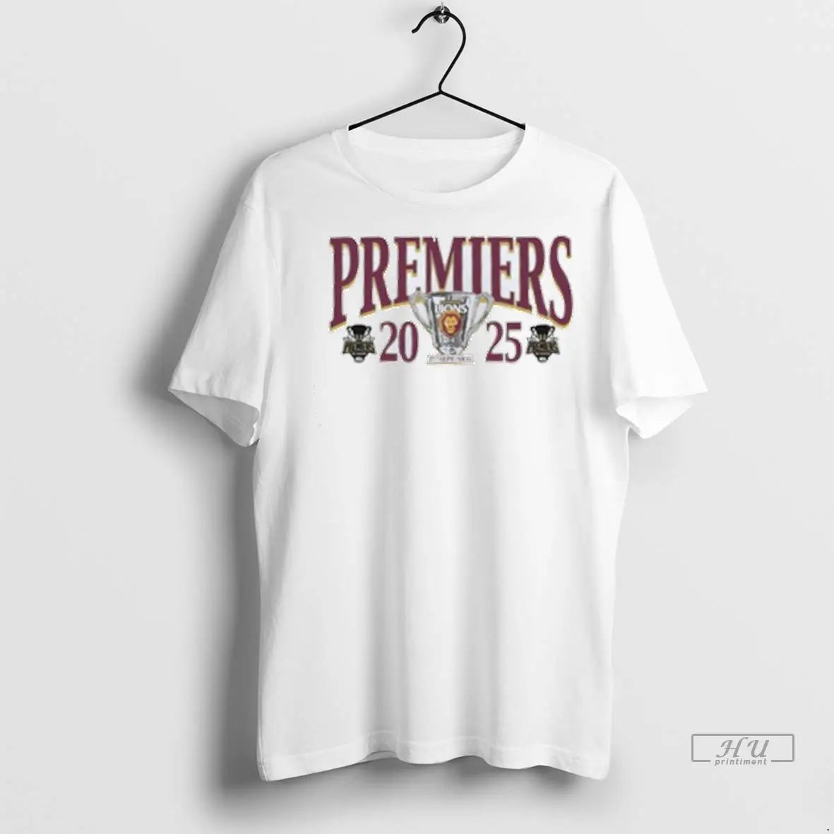 Official Brisbane Lions 2025 Premiers T Shirt