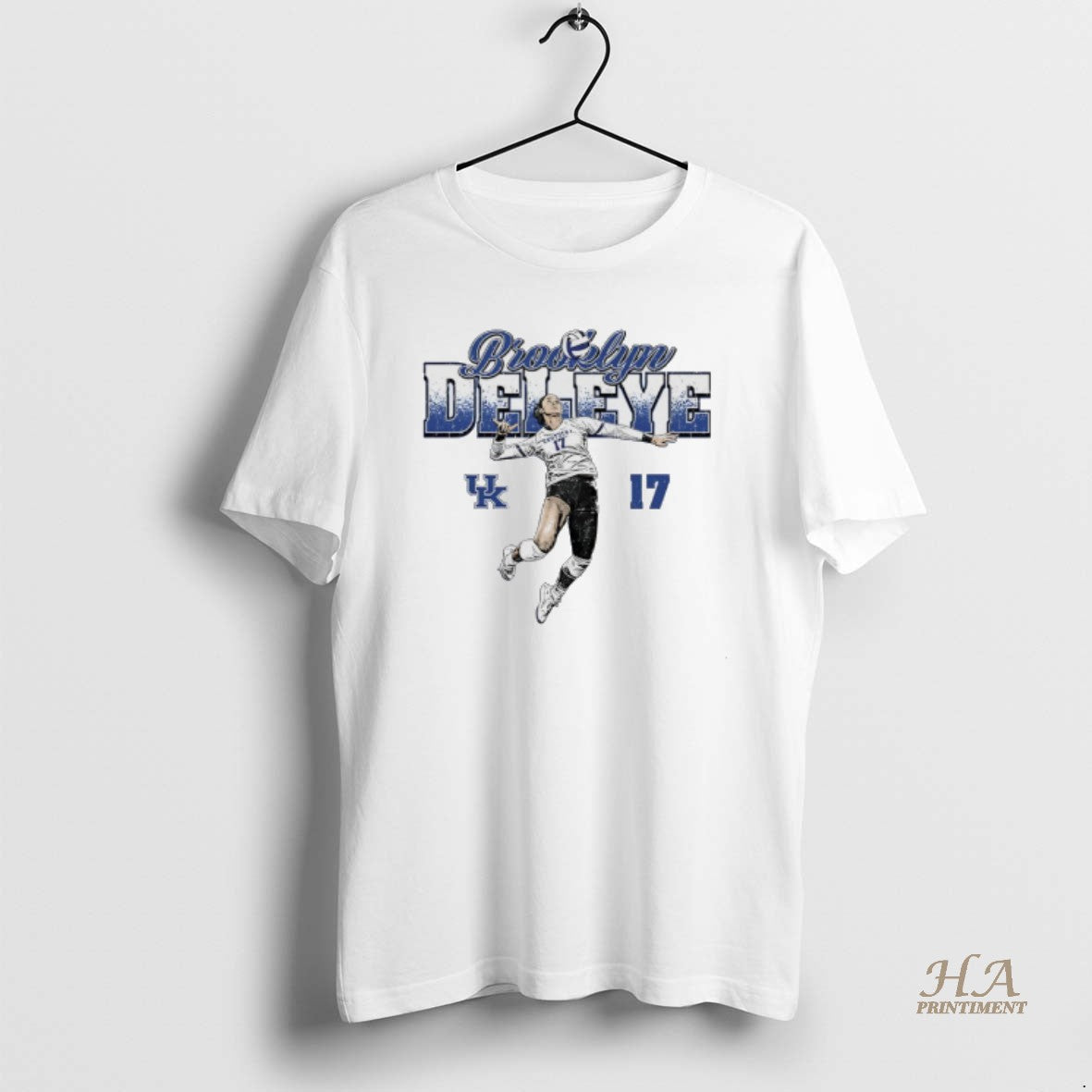 Official Brooklyn Deleye 17 Kentucky Wildcats Womens Volleyball Vintage