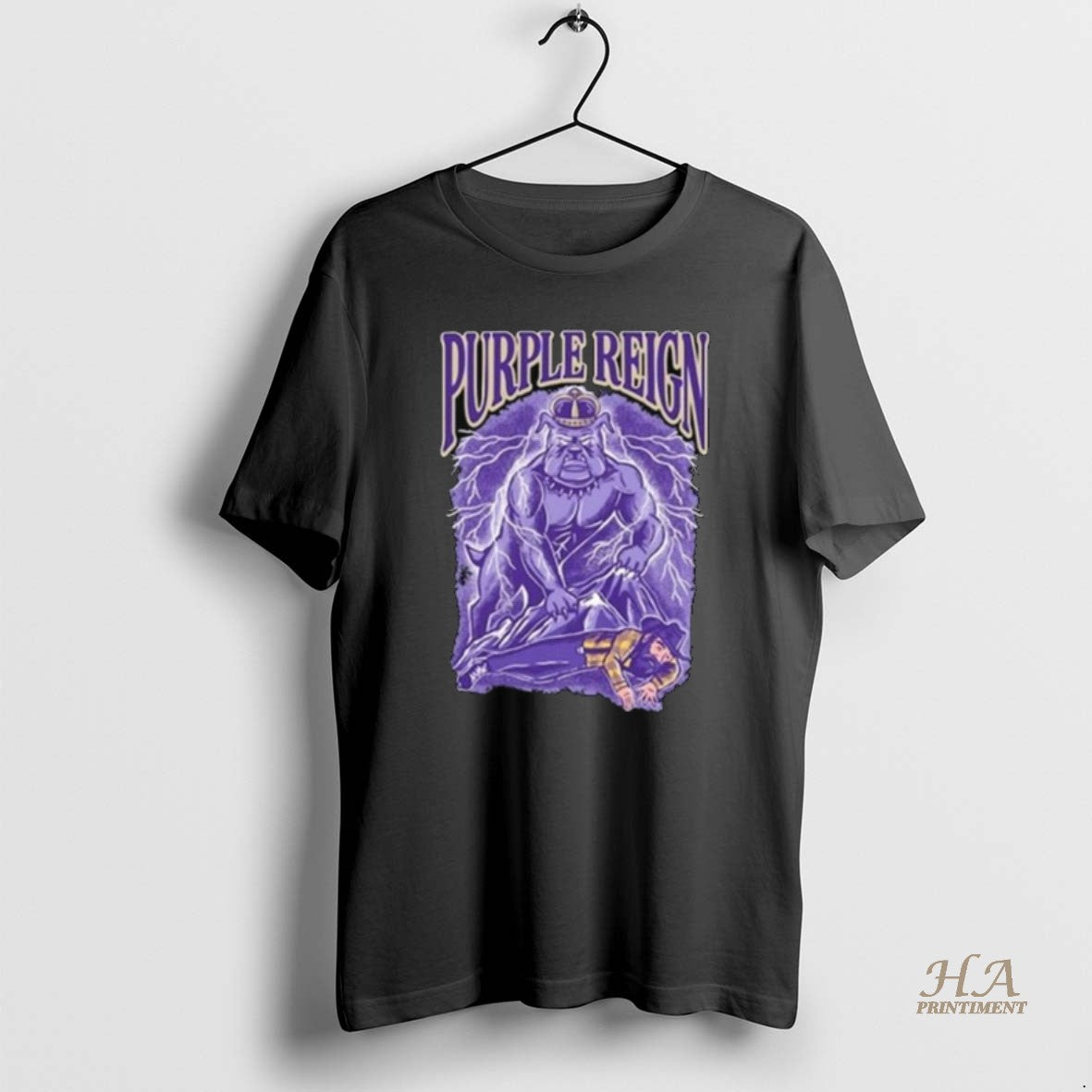 Official Bulldog Mascot Purple Reign Pocket Long Sleve