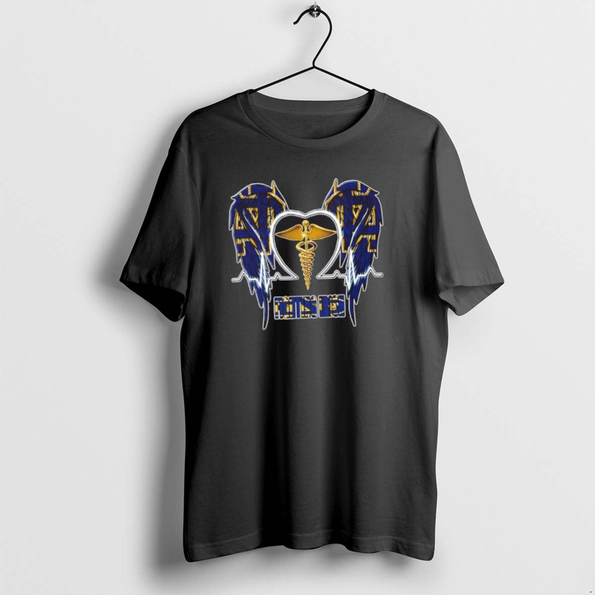 Official Caduceus Wings Heartbeat Notre Dame Fighting Irish Football