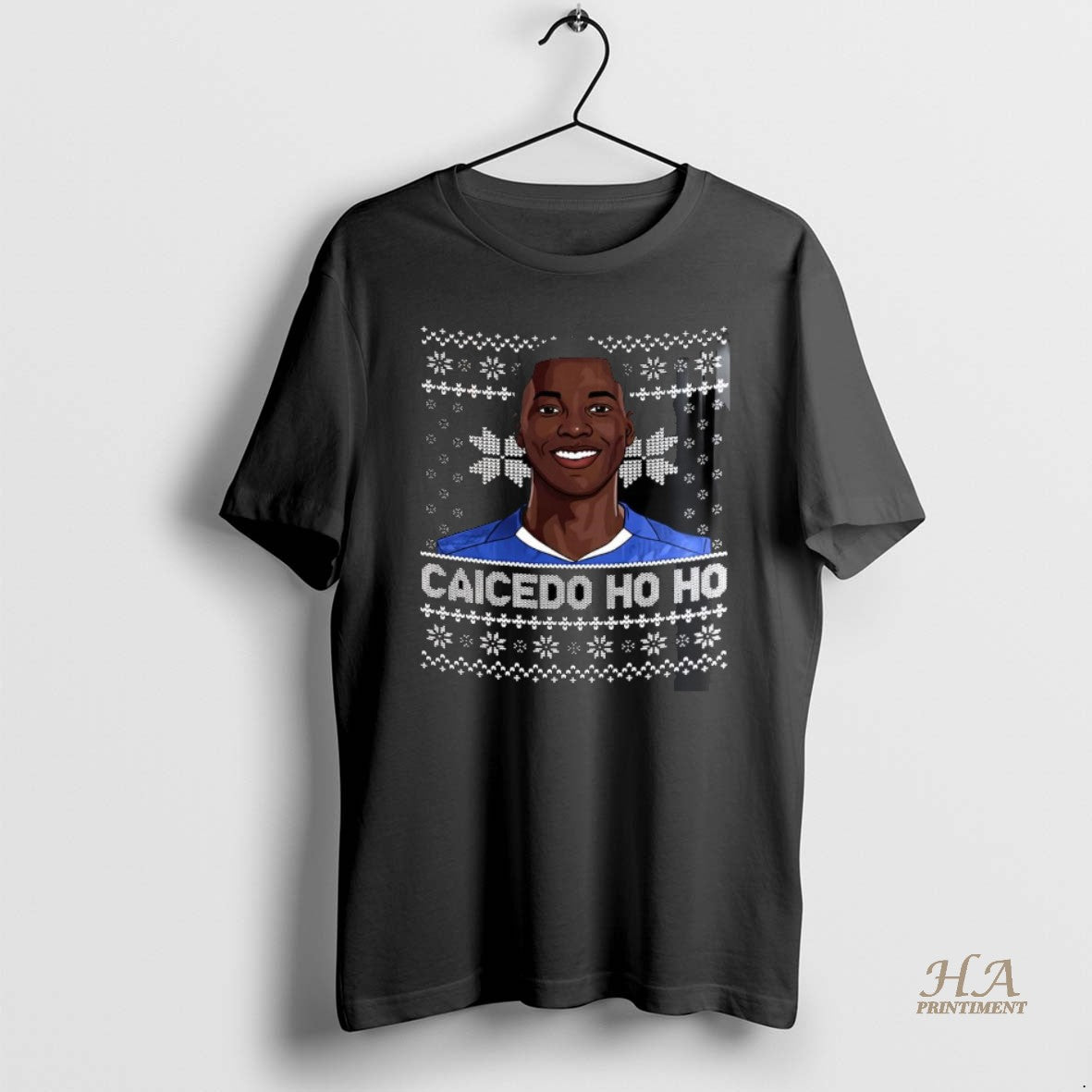 Official Caicedo Chelsea Fc Ho Ho Moises Caicedo Ugly Christmas