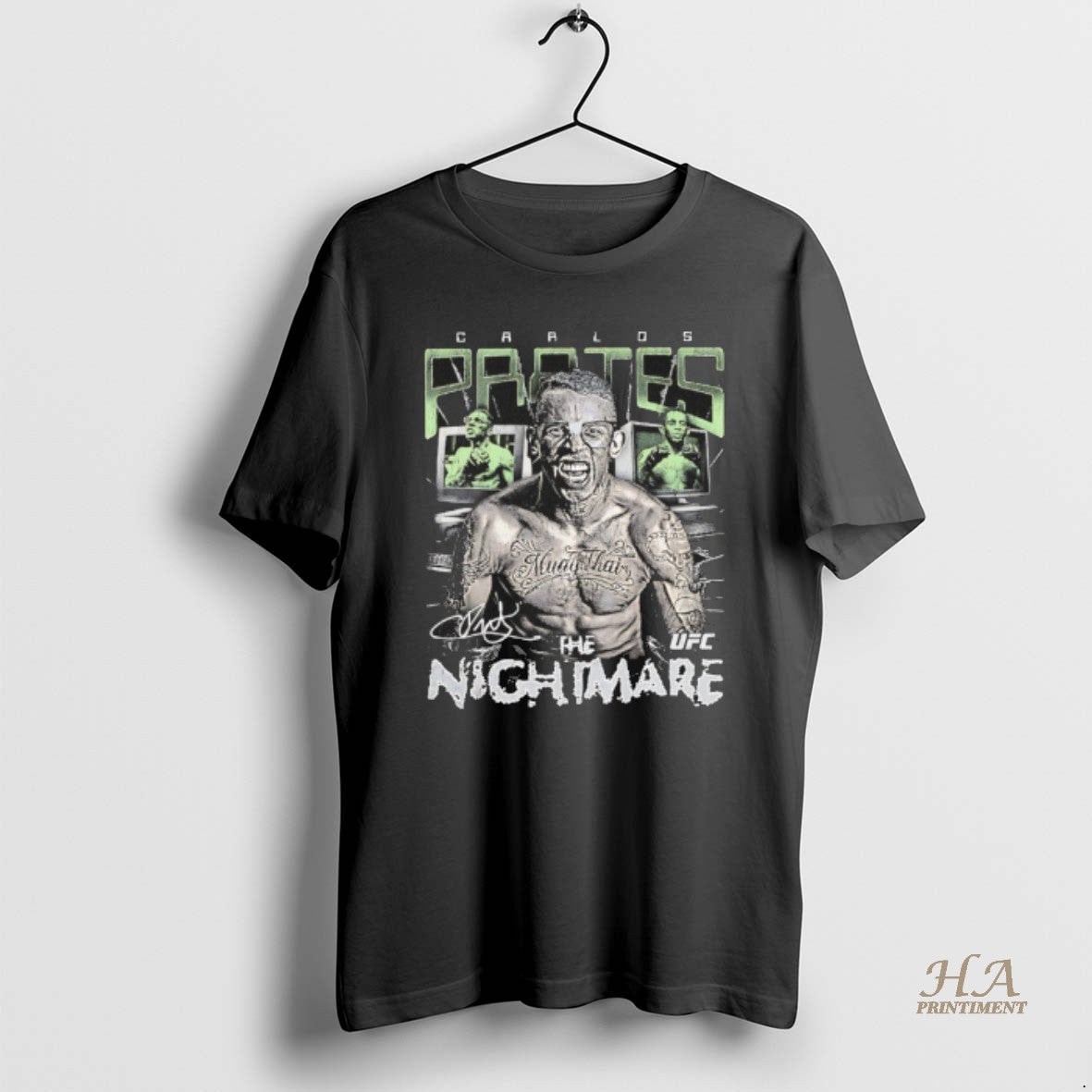 Official Carlos Prates The Nightmare Ufc Signature Graphic