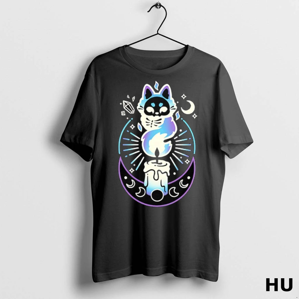 Official Cat Fox Dark Flame Candle T Shirt