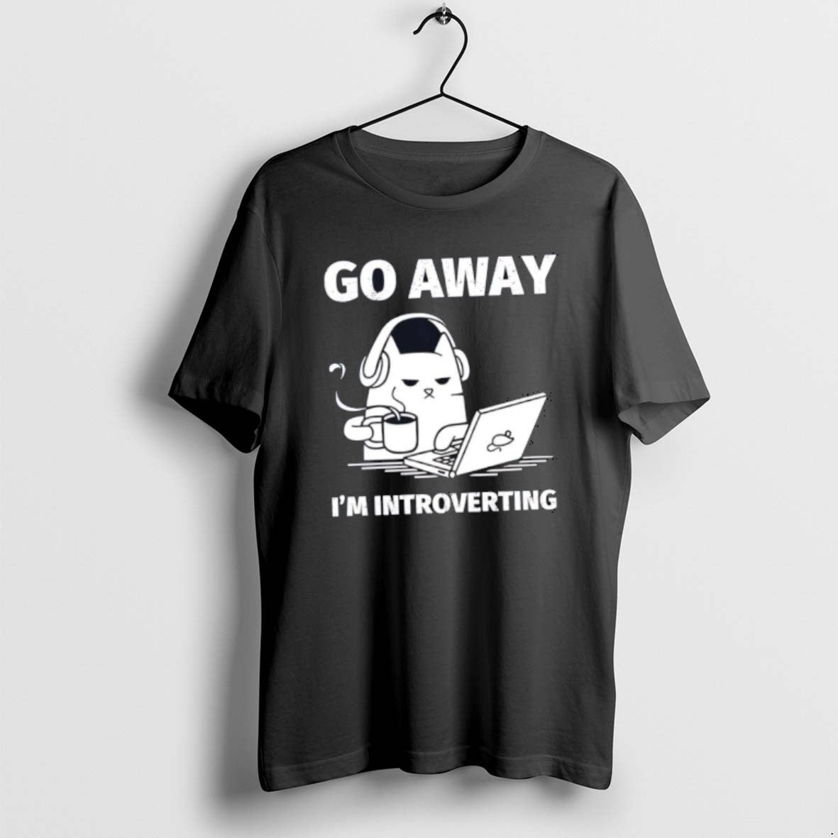 Official Cat Go Away Im Introverting Classictshirt