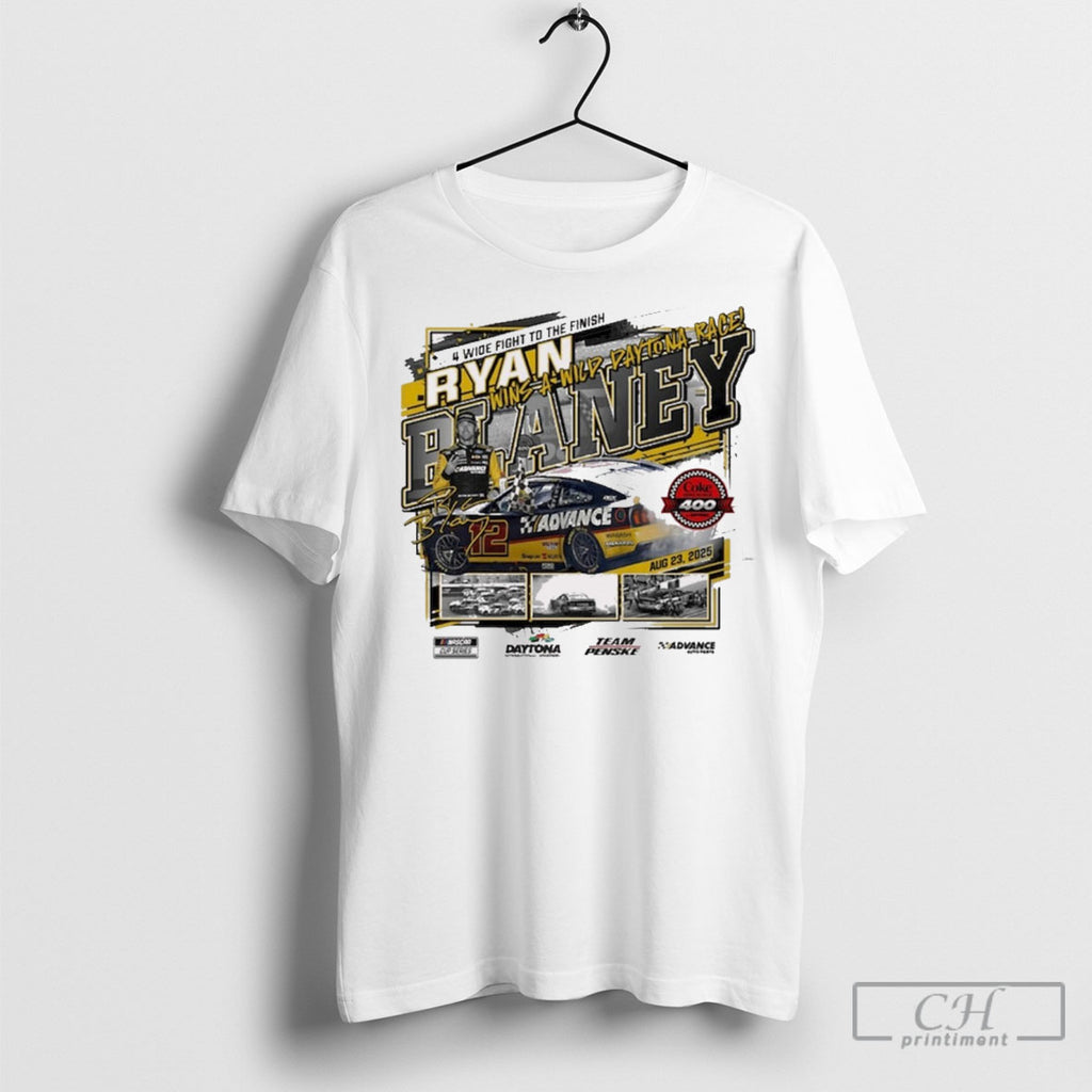 Official Checkered Flag Sports Ryan Blaney 2025 Coke Zero Sugar 400 Race Winner 4 Wide