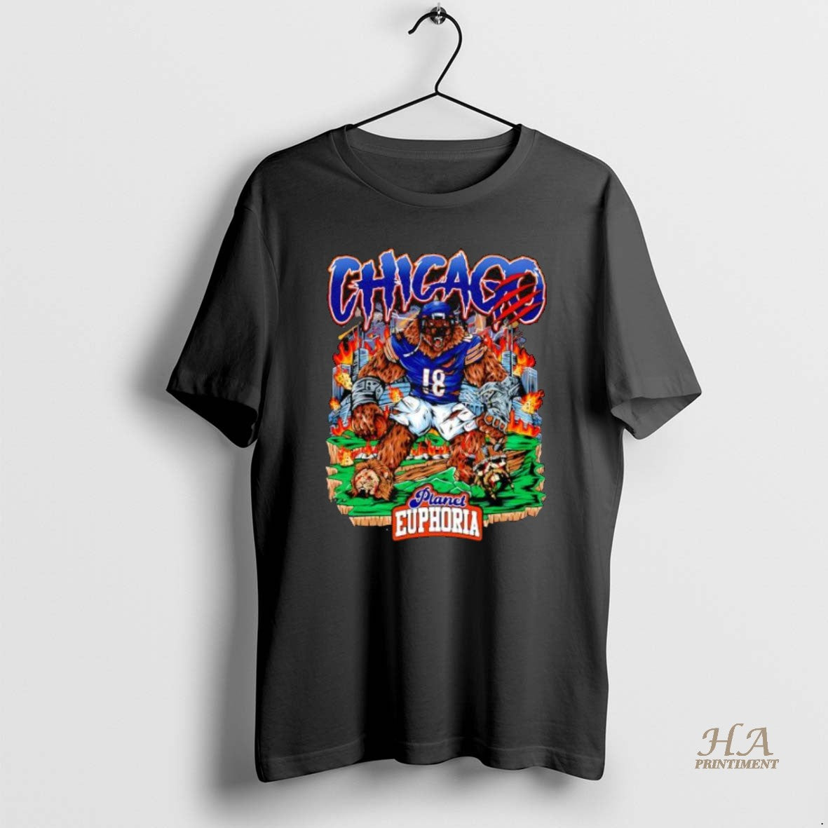 Official Chicago Bear Monster Football 18 Planet Euphoria Limited Design Extremely Rare