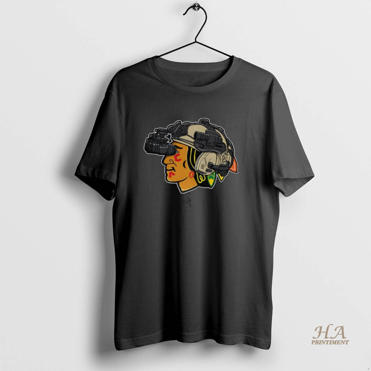Official Chicago Blackhawks Hockey Soldier Logo