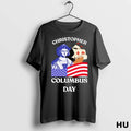 Official Christopher Columbus Day American Flag Long Sleve T Shirt