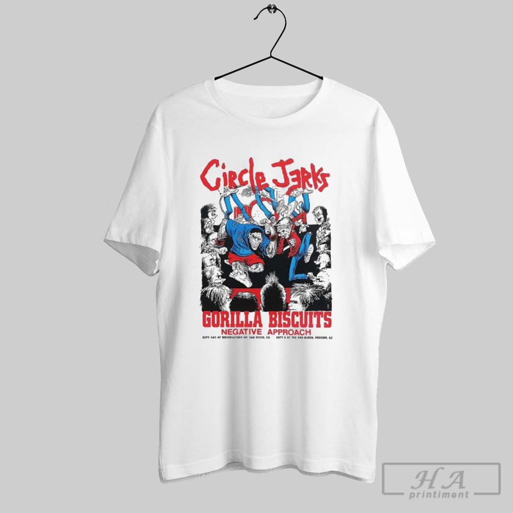 Official Circle Jerks X Gorilla Biscuits San Diego California And Phoenix Arizona 2025 Event At
