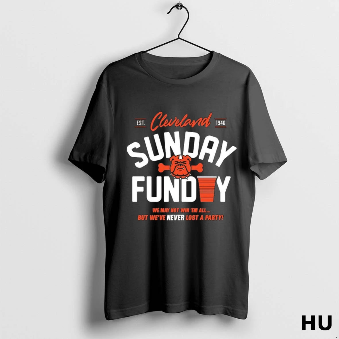 Official Cleveland Brown Never Lost A Party Sunday T Shirt