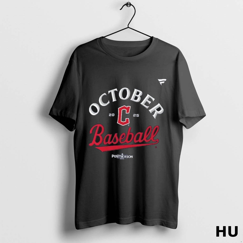 Official Cleveland Guardians 2025 Mlb Postseason October Baseball T Shirt