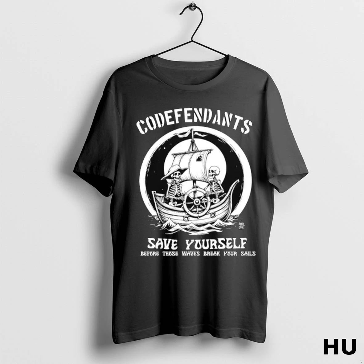 Official Codefendants Band Save Yourself Before Those Waves Break Your Sails T Shirt